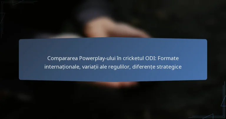 Compararea Powerplay-ului în cricketul ODI: Formate internaționale, variații ale regulilor, diferențe strategice