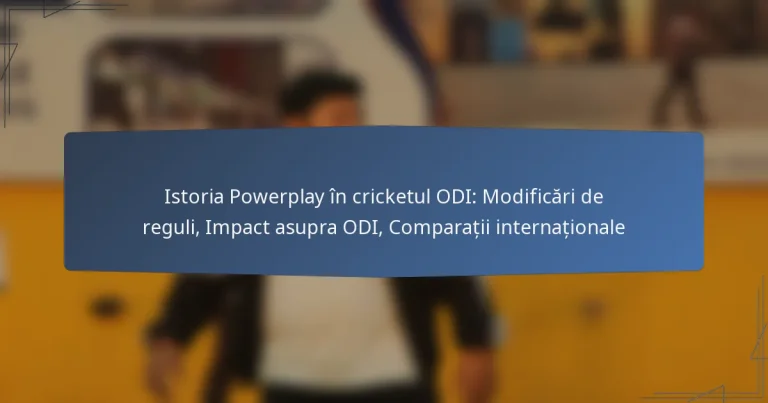 Istoria Powerplay în cricketul ODI: Modificări de reguli, Impact asupra ODI, Comparații internaționale