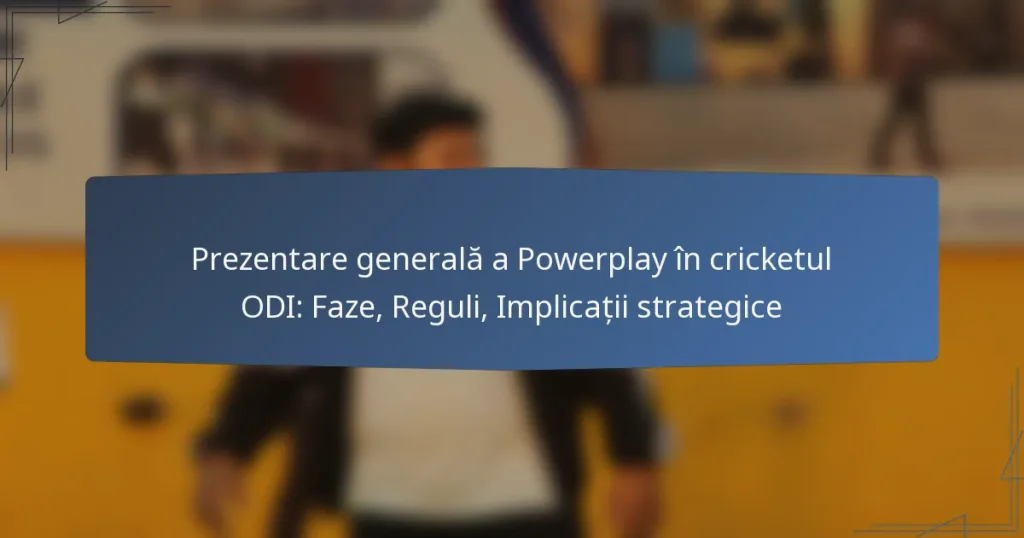 Prezentare generală a Powerplay în cricketul ODI: Faze, Reguli, Implicații strategice