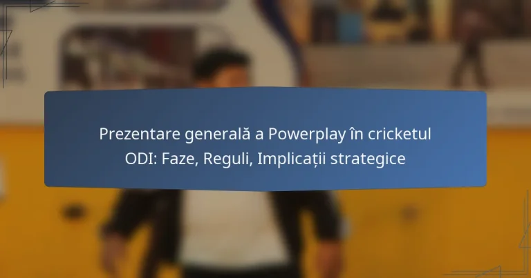 Prezentare generală a Powerplay în cricketul ODI: Faze, Reguli, Implicații strategice