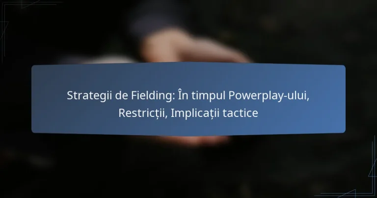 Strategii de Fielding: În timpul Powerplay-ului, Restricții, Implicații tactice
